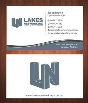 Business Card Design by Sbss for Lakes Networking | Design: #2390899