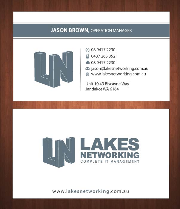 Business Card Design by Sbss for Lakes Networking | Design #2390902