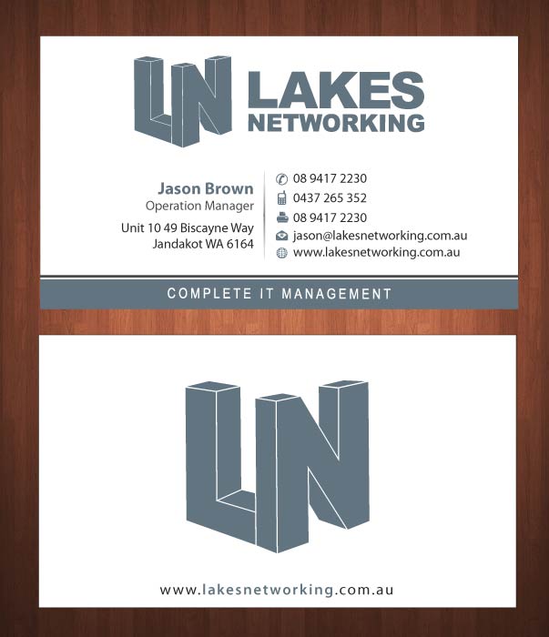 Business Card Design by Sbss for Lakes Networking | Design #2390904