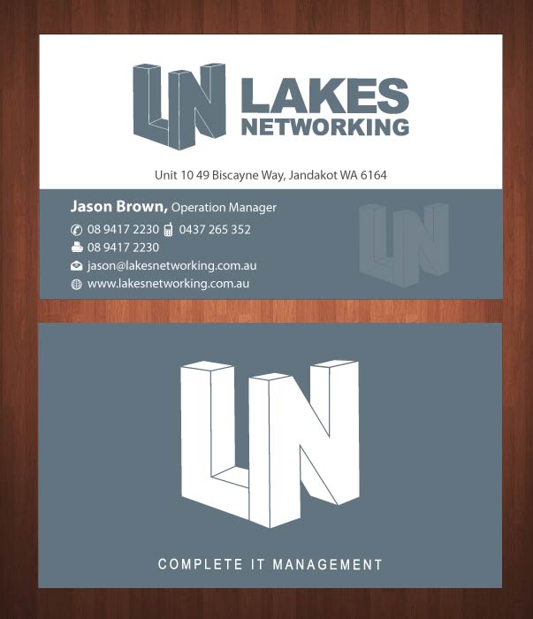 Business Card Design by Sbss for Lakes Networking | Design #2390908