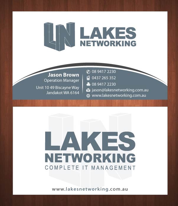Design de Carte de Visite par Sbss pour Lakes Networking | Design #2390910