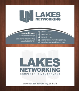 Business Card Design by Sbss for Lakes Networking | Design: #2390910