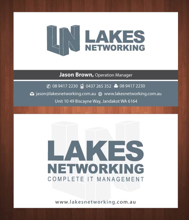 Business Card Design by Sbss for Lakes Networking | Design #2390914