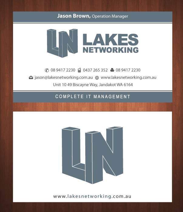 Design de Carte de Visite par Sbss pour Lakes Networking | Design #2390918