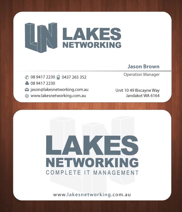 Business Card Design by Sbss for Lakes Networking | Design #2390940