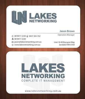 Business Card Design by Sbss for Lakes Networking | Design: #2390940