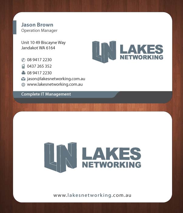 Design de Carte de Visite par Sbss pour Lakes Networking | Design #2390942