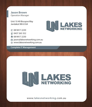 Business Card Design by Sbss for Lakes Networking | Design: #2390942