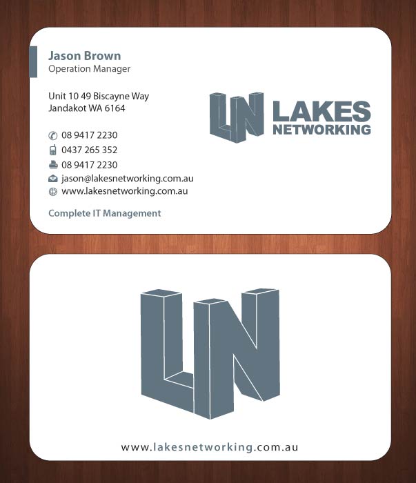 Diseño de Tarjeta de Presentación por Sbss para Lakes Networking | Diseño #2390943