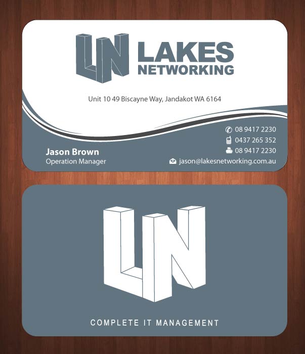 Business Card Design by Sbss for Lakes Networking | Design #2390947