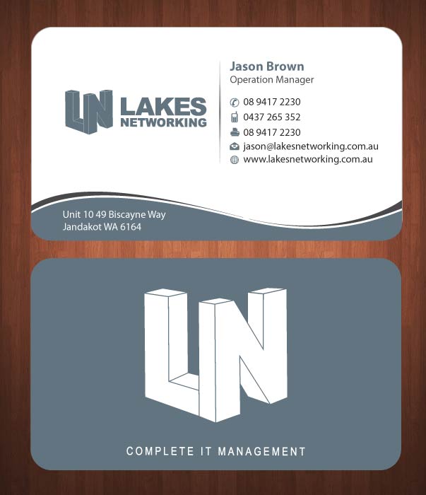 Business Card Design by Sbss for Lakes Networking | Design #2390949