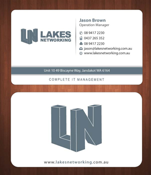 Business Card Design by Sbss for Lakes Networking | Design: #2390950