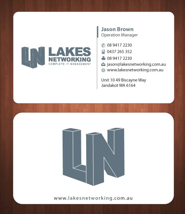 Business Card Design by Sbss for Lakes Networking | Design #2390960