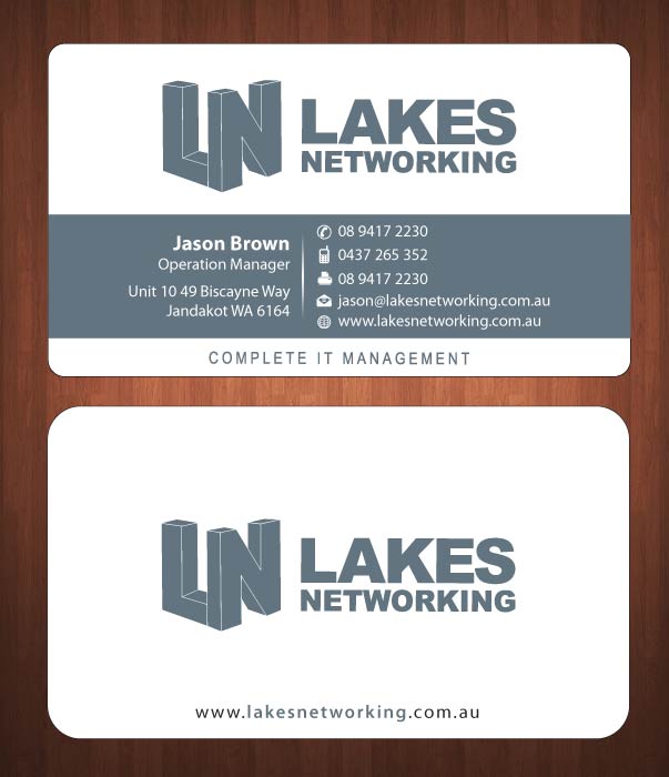 Business Card Design by Sbss for Lakes Networking | Design #2390965