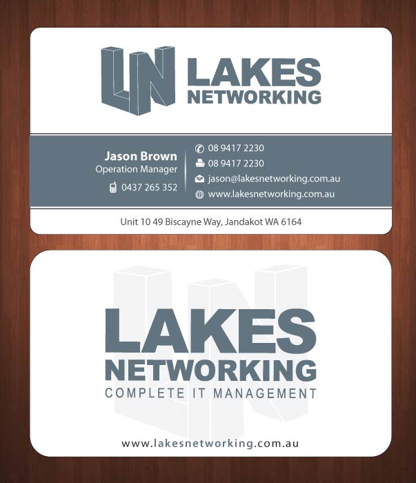 Business Card Design by Sbss for Lakes Networking | Design #2390967
