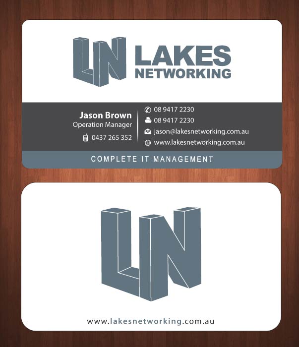 Business Card Design by Sbss for Lakes Networking | Design #2390968