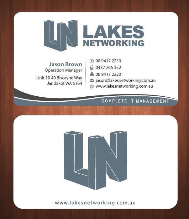 Business Card Design by Sbss for Lakes Networking | Design #2390969