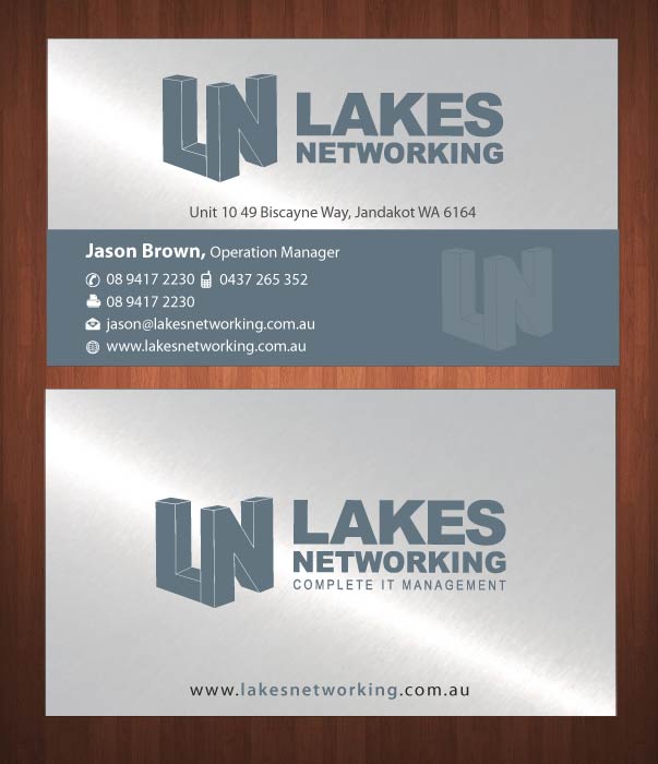 Business Card Design by Sbss for Lakes Networking | Design #2390975