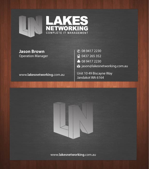 Business Card Design by Sbss for Lakes Networking | Design #2390988