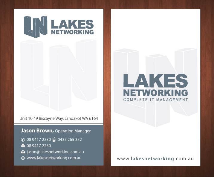 Business Card Design by Sbss for Lakes Networking | Design #2390989