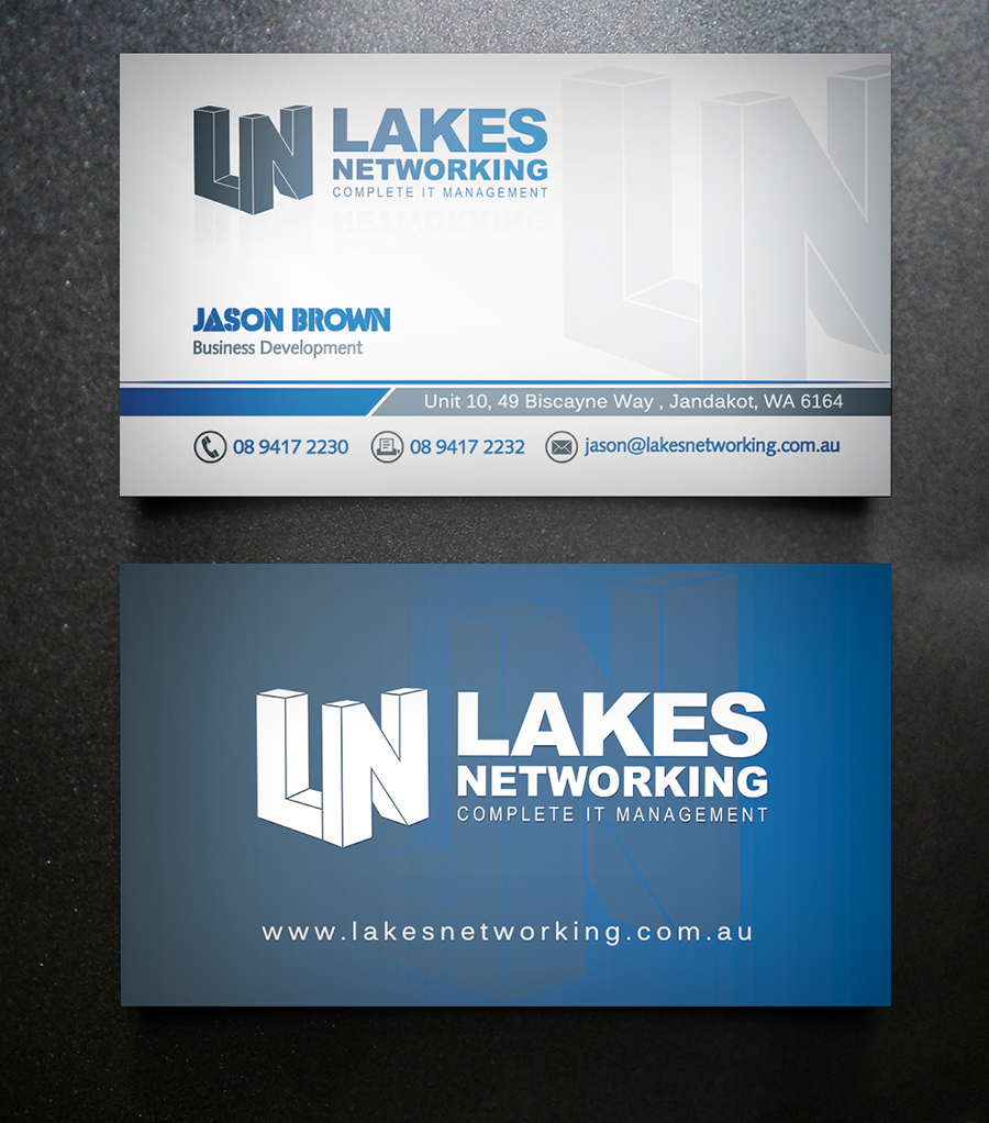 Diseño de Tarjeta de Presentación por creationz2011 para Lakes Networking | Diseño #2388934