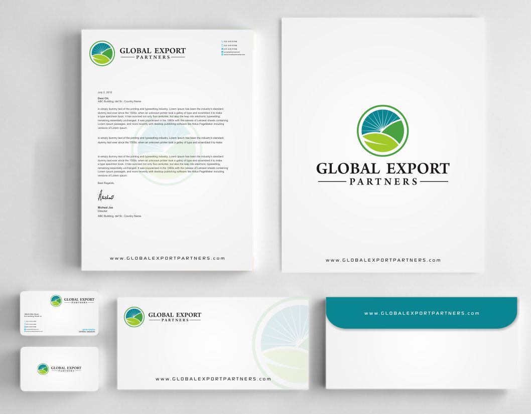 Stationery Design by AwsomeD for Global Export Partners | Design #12024321