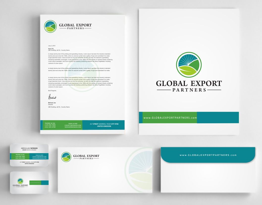 Stationery Design by AwsomeD for Global Export Partners | Design #12024450