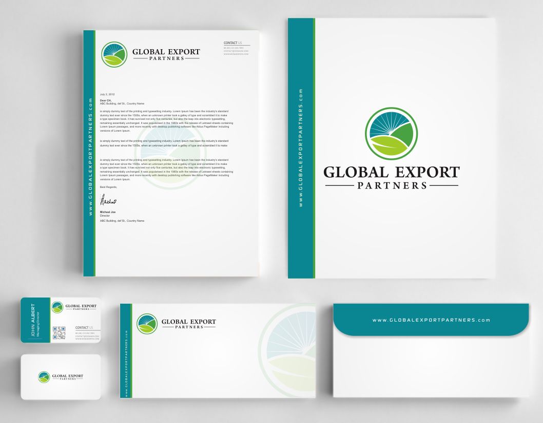 Stationery Design by AwsomeD for Global Export Partners | Design #12024451
