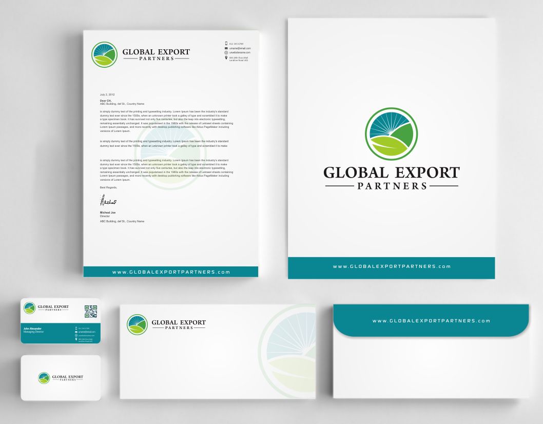 Stationery Design by AwsomeD for Global Export Partners | Design #12024452
