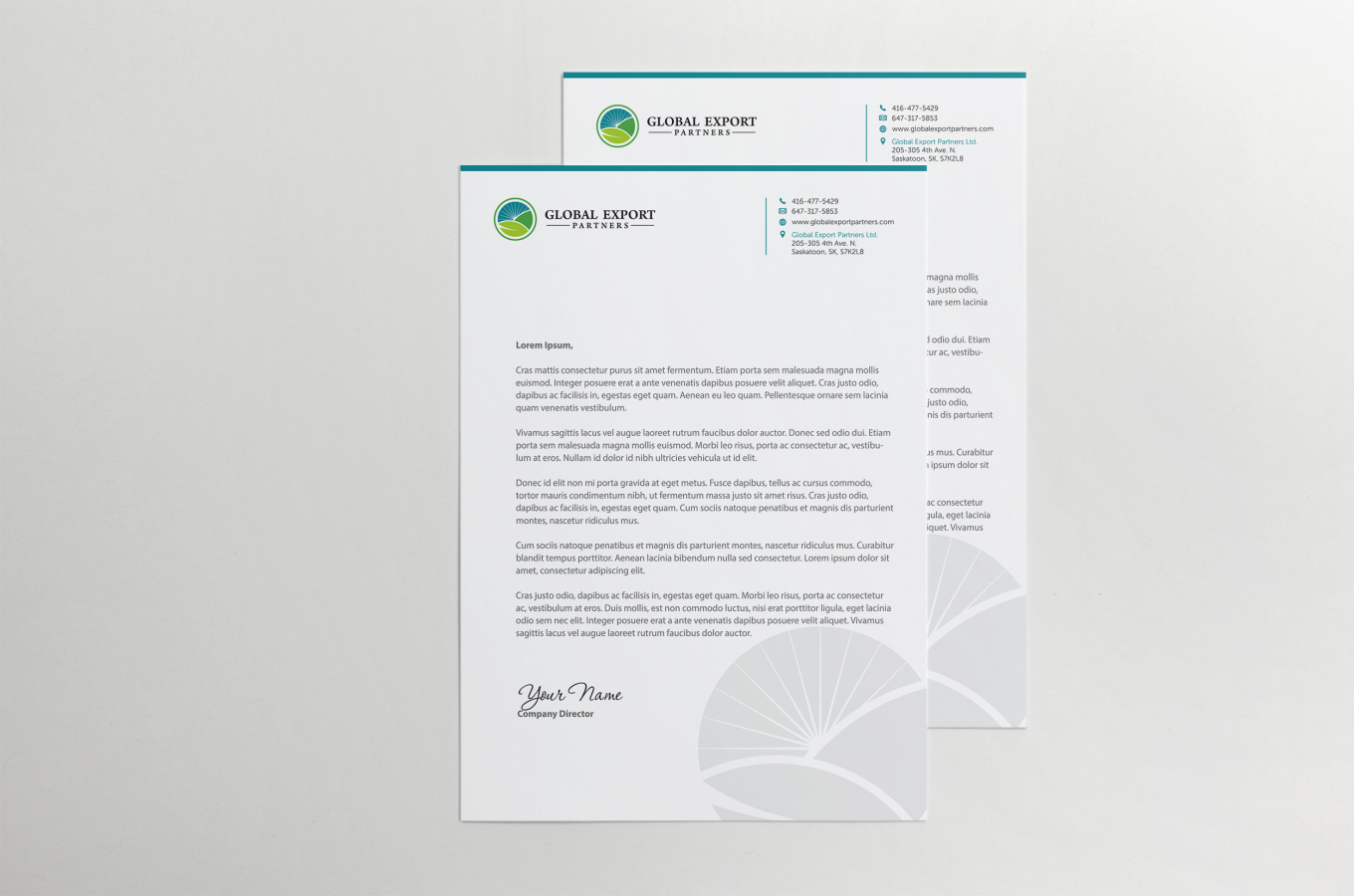 Stationery Design by HYPdesign for Global Export Partners | Design #12023793