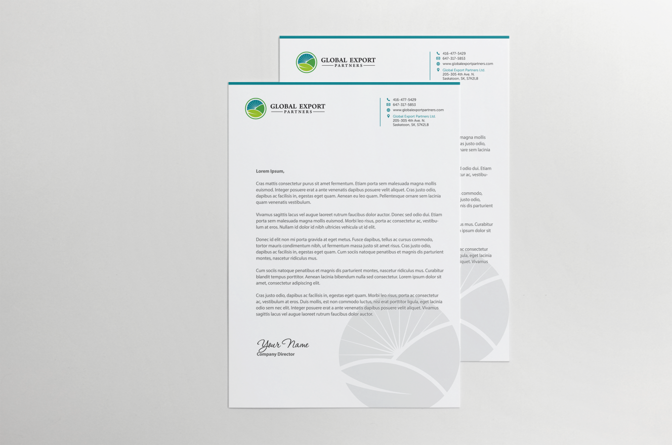 Stationery Design by HYPdesign for Global Export Partners | Design #12031119
