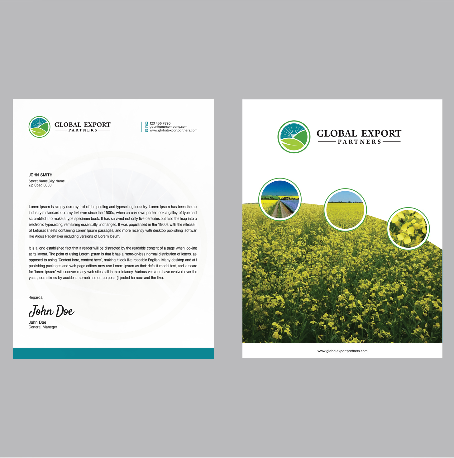 Stationery Design by SL Designer for Global Export Partners | Design #12024061