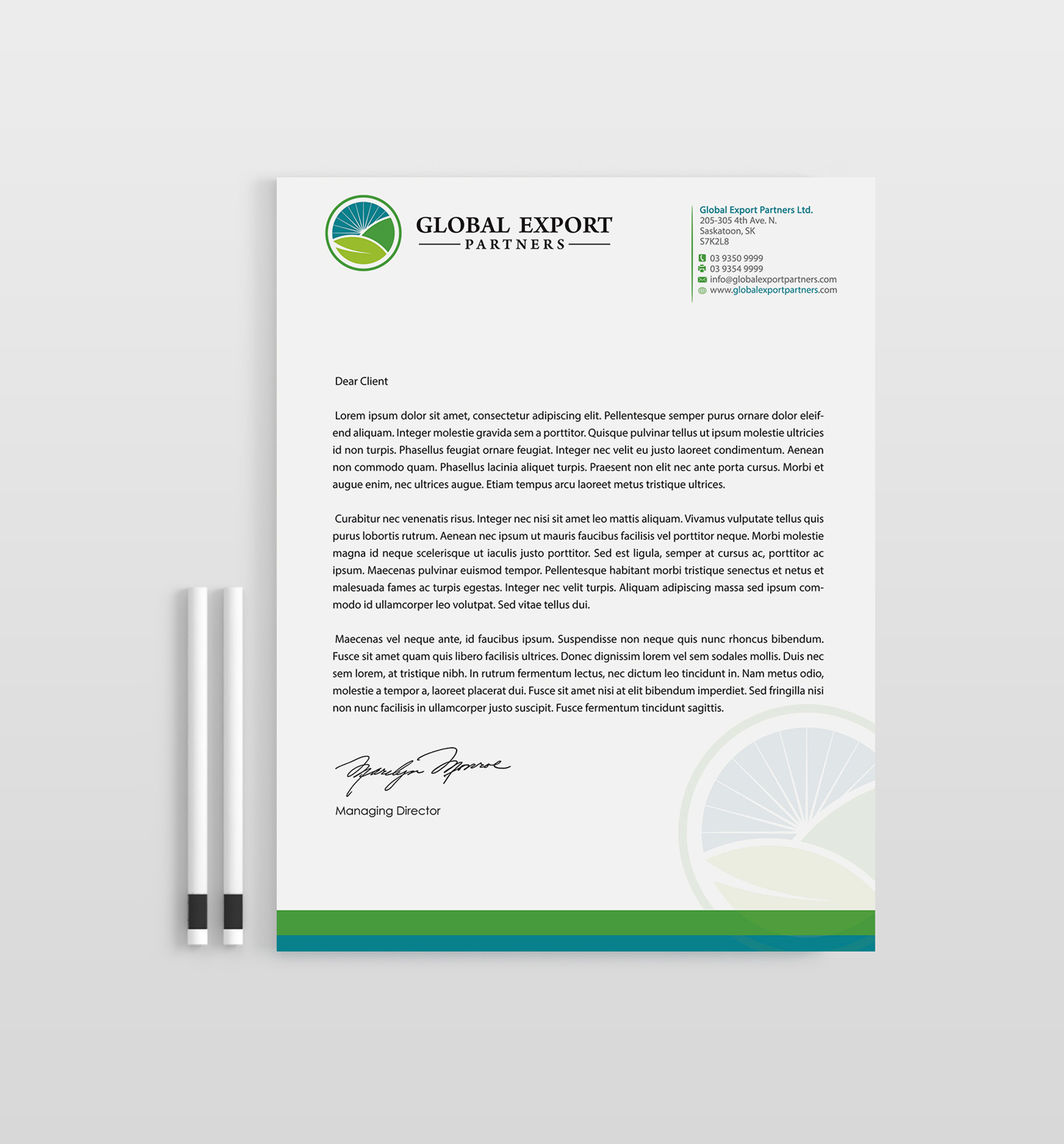 Stationery Design by Designs 2019 for Global Export Partners | Design #12022804
