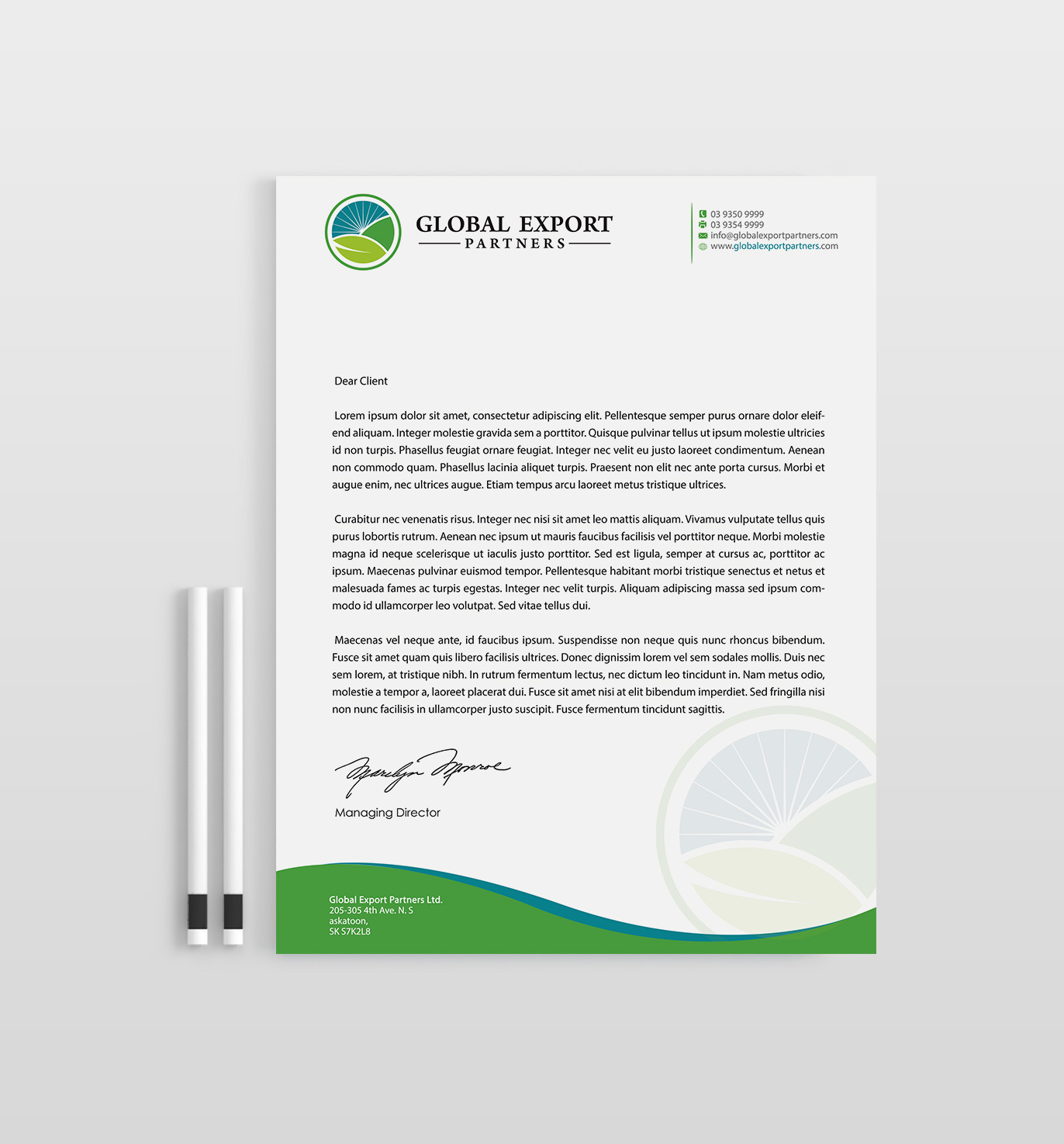 Stationery Design by Designs 2019 for Global Export Partners | Design #12022833