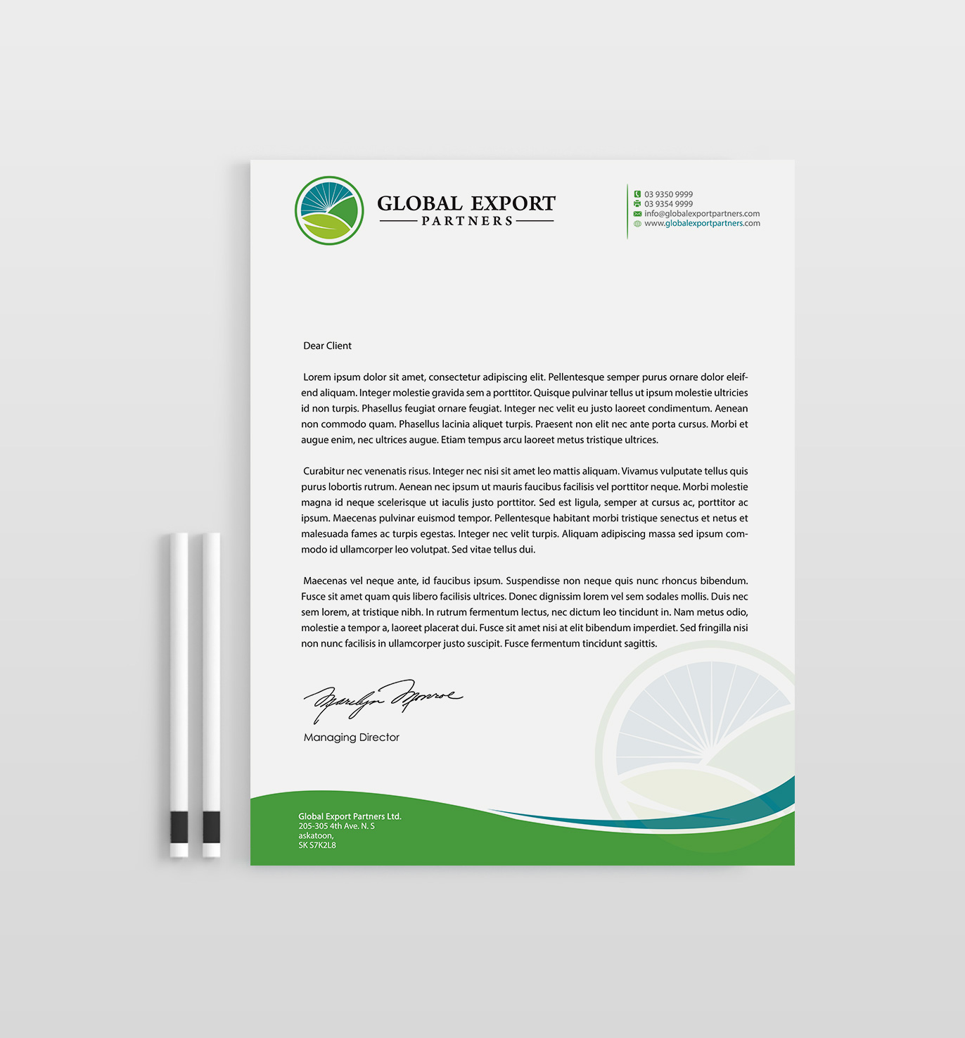 Stationery Design by Designs 2019 for Global Export Partners | Design #12022836