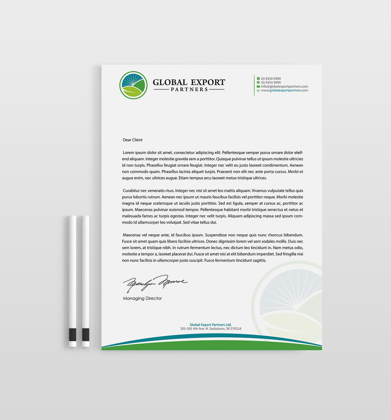 Stationery Design by Designs 2019 for Global Export Partners | Design #12022913