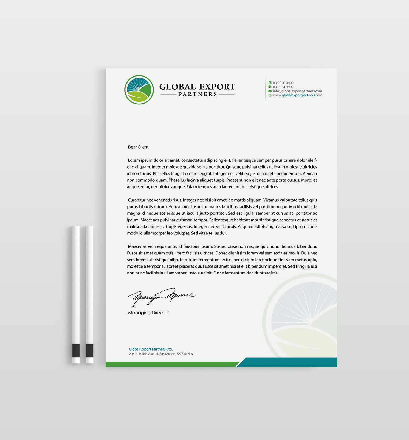 Stationery Design by Designs 2019 for Global Export Partners | Design #12022918