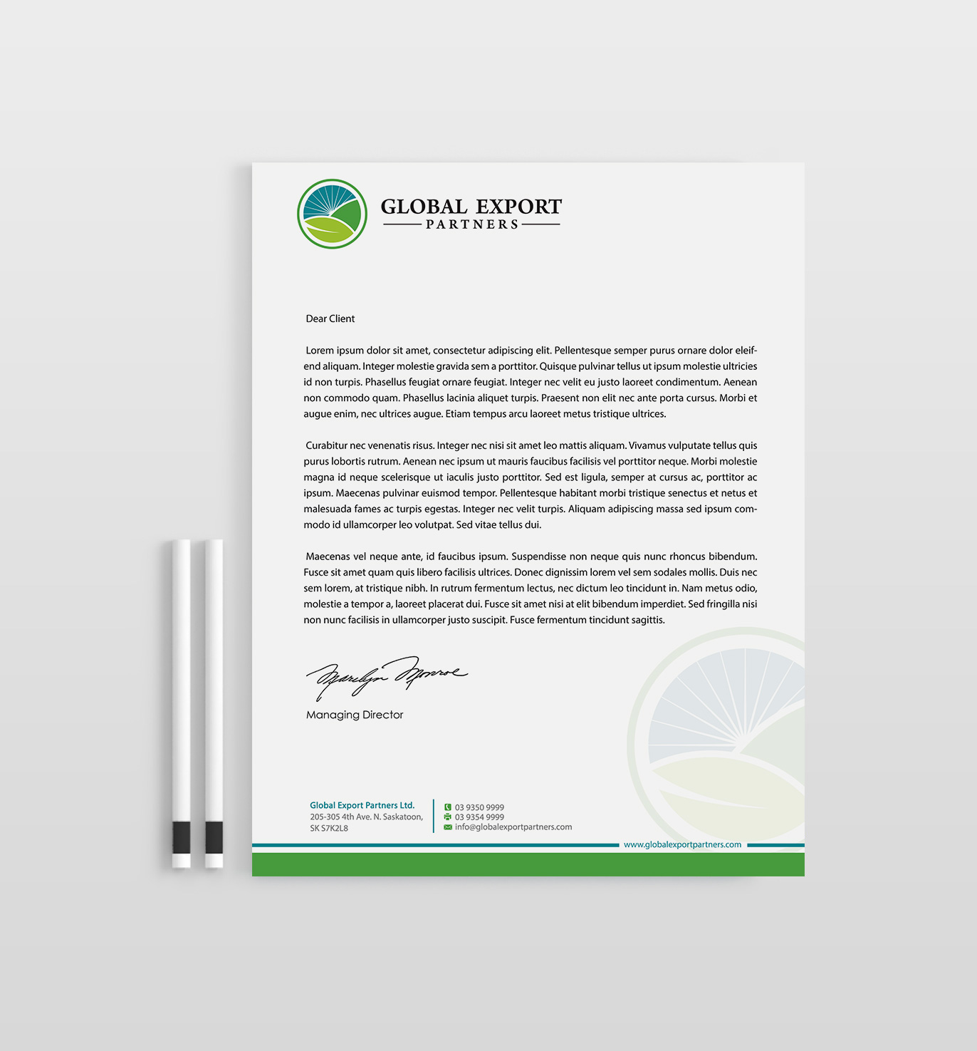 Stationery Design by Designs 2019 for Global Export Partners | Design #12023316
