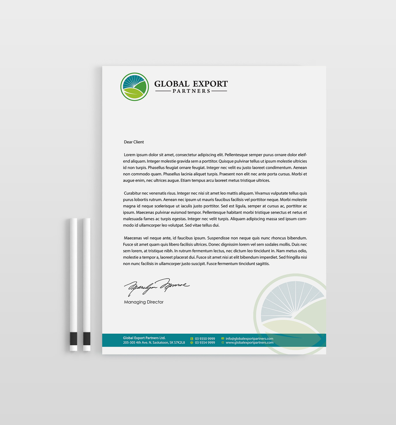 Stationery Design by Designs 2019 for Global Export Partners | Design #12023318