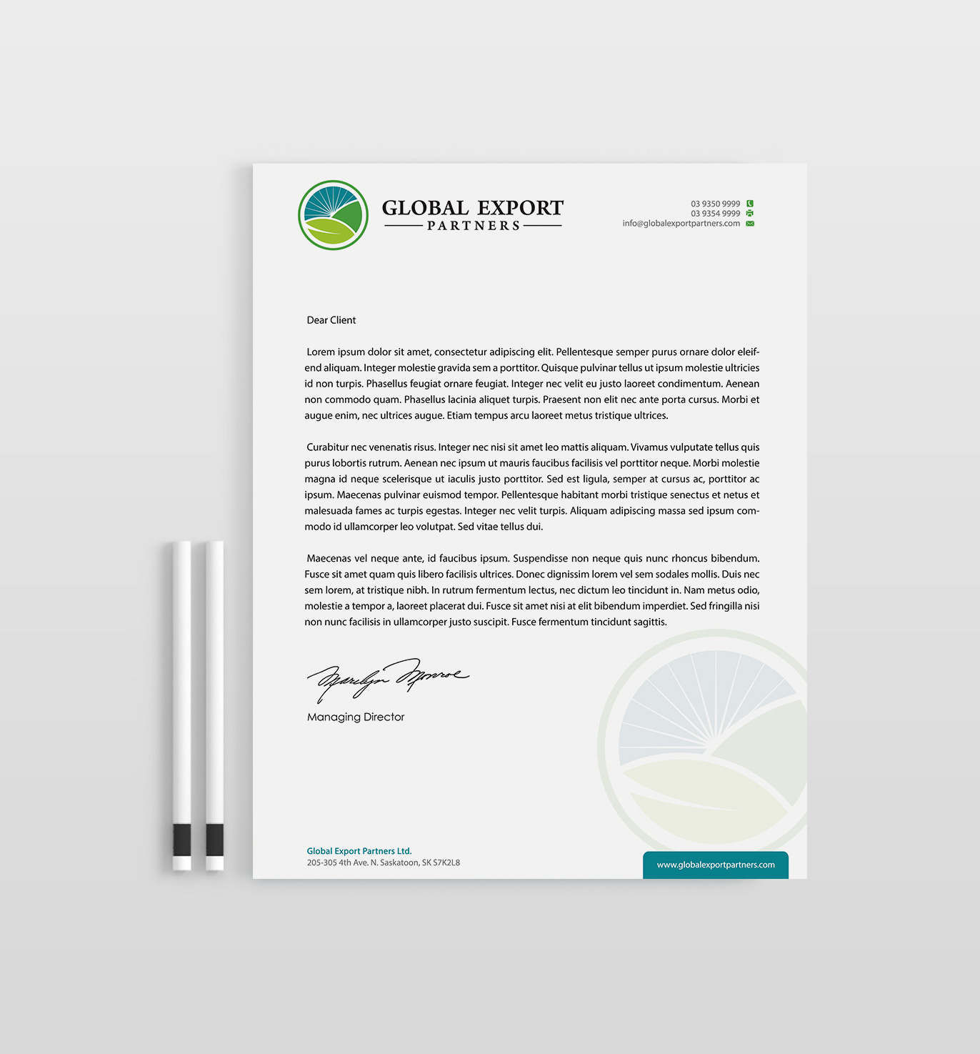 Stationery Design by Designs 2019 for Global Export Partners | Design #12023319