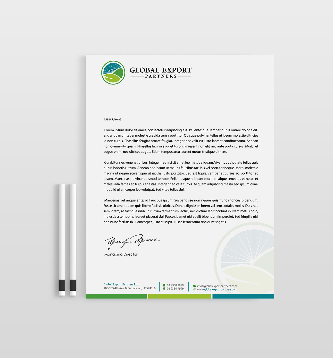 Stationery Design by Designs 2019 for Global Export Partners | Design #12023320