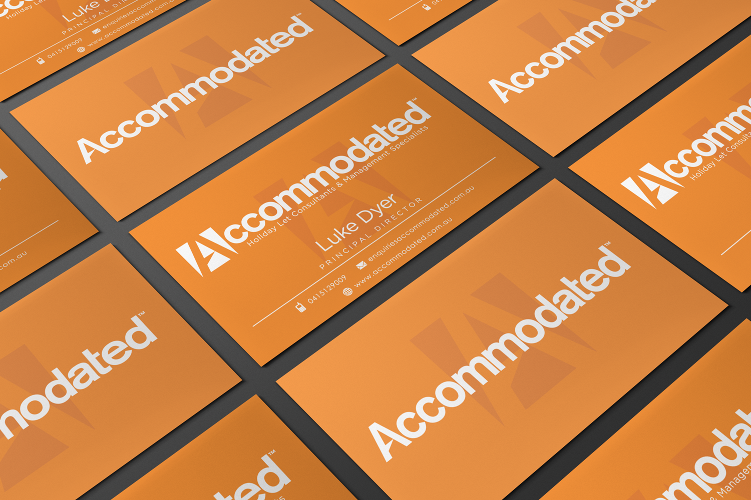 Business Card Design by Mario for Accommodated | Design #12030666
