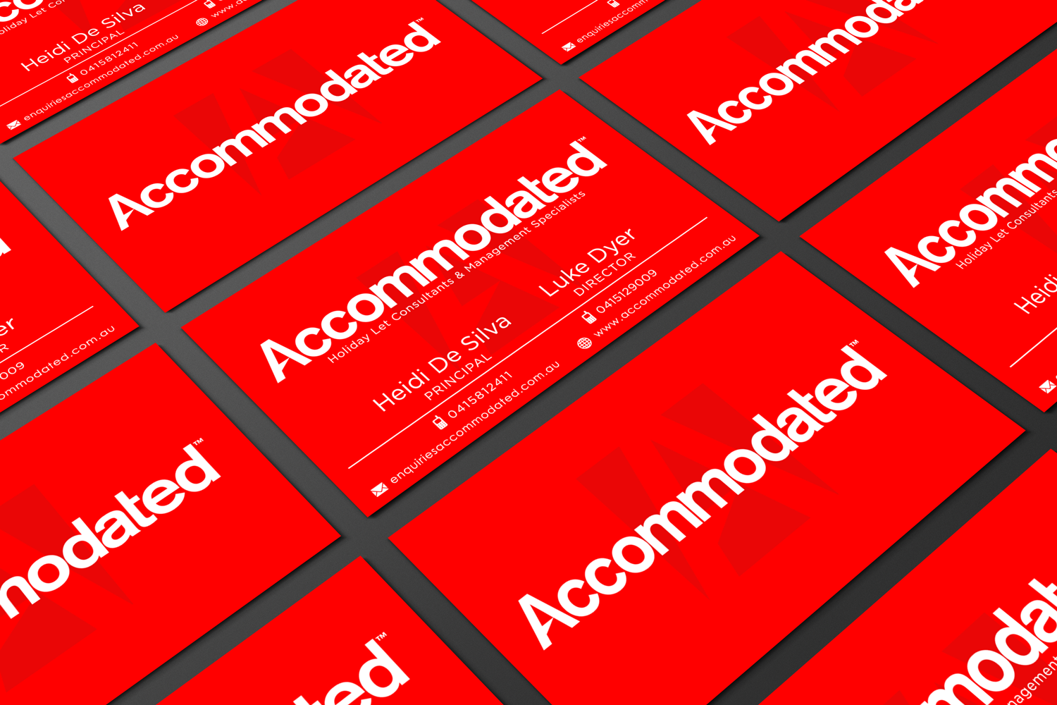 Business Card Design by Mario for Accommodated | Design #12036900