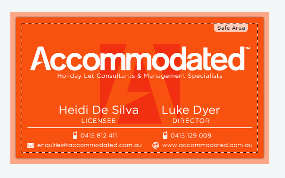 Business Card Design by Mario for Accommodated | Design #12038783