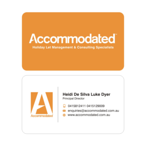 Business Card Design by Actives for Accommodated | Design: #12024335