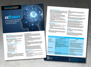 Brochure for Artificial Intelligence software product | Brochure Design by andrew3344