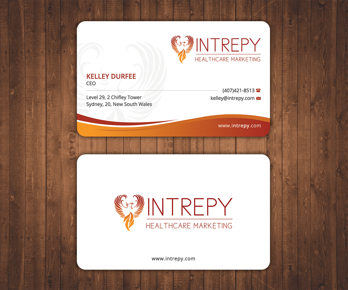Business Card Design by Stylez Designz for Intrepy Healthcare Marketing | Design #12110954