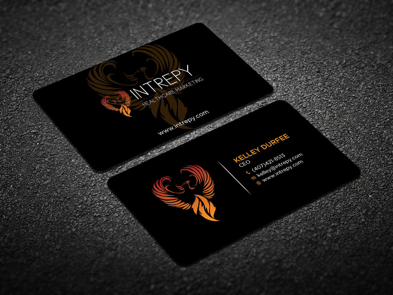 Business Card Design by Verified artistry (Design garden) for Intrepy Healthcare Marketing | Design #12038160