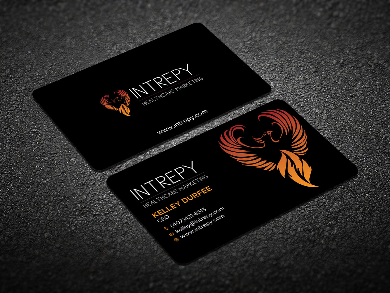 Business Card Design by Verified artistry (Design garden) for Intrepy Healthcare Marketing | Design #12038161