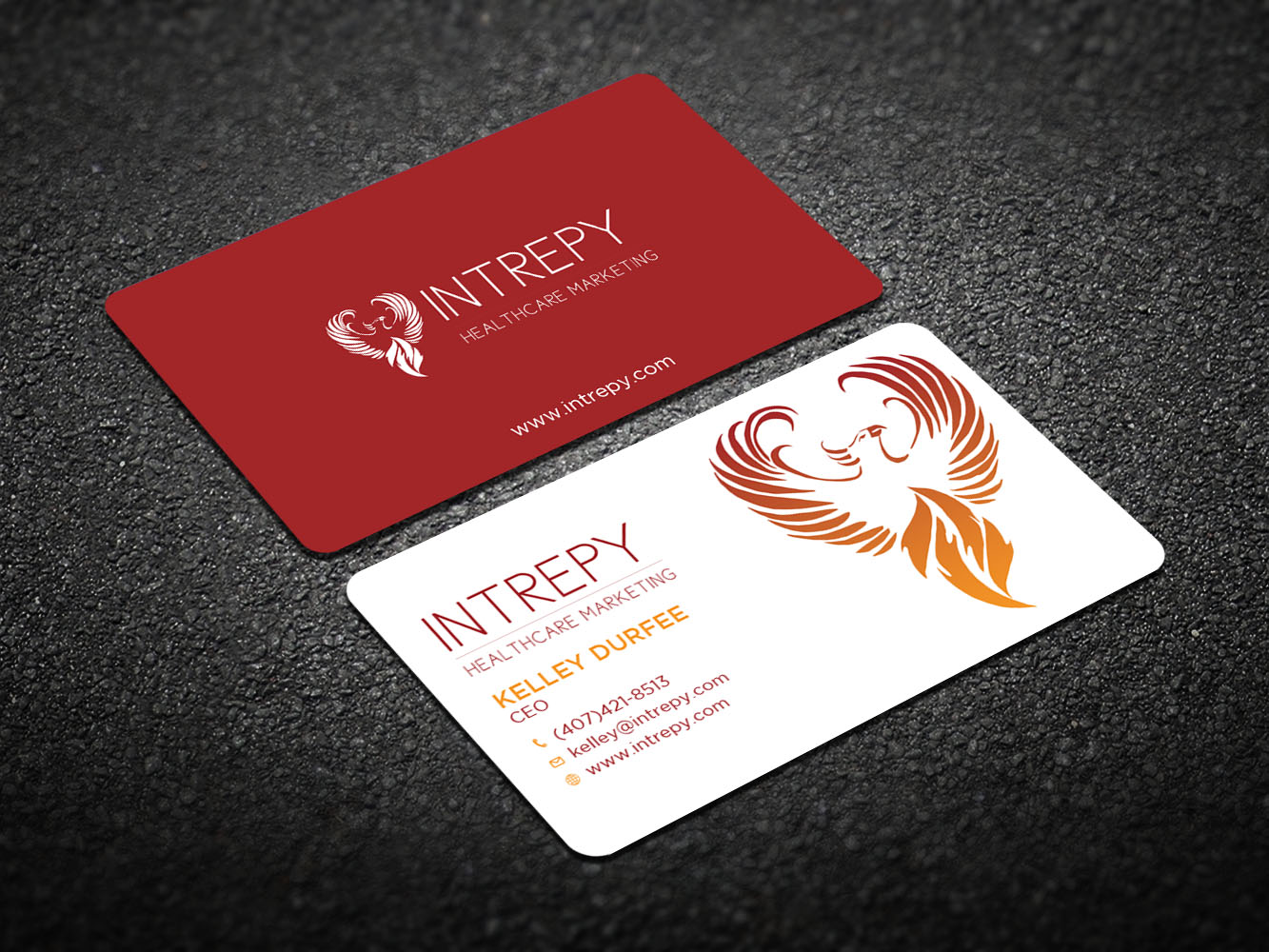 Visitenkarten-Design von Verified artistry (Design garden) für Intrepy Healthcare Marketing | Design #12038163